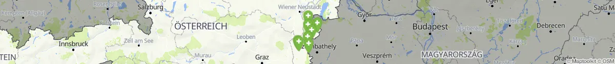 Kartenansicht für Apotheken-Notdienste in der Nähe von Frankenau-Unterpullendorf (Oberpullendorf, Burgenland)